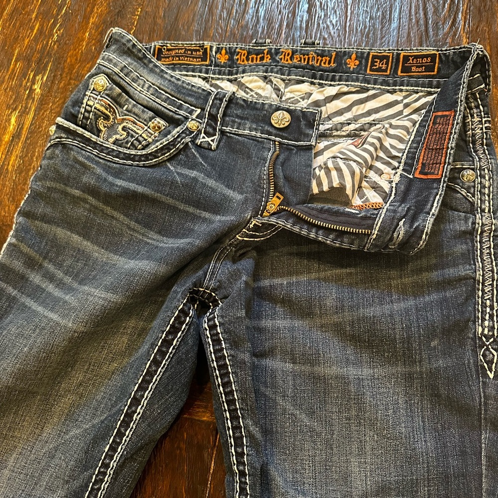 Rock Revival Dark Blue Bootcut Jeans